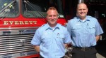 Everett's newest firefighters jason Brock and Matt Demiter