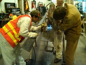 WSDOT Crews fabricate new beams and plates