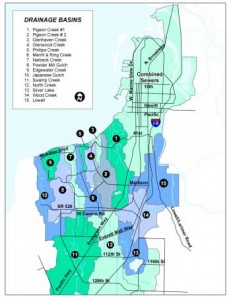 Everett storm water map