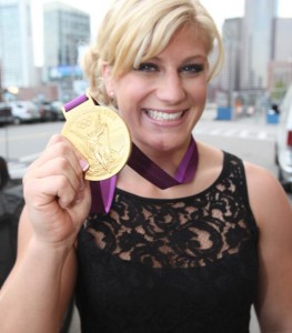 Kayla Harrison with Olympic Medal