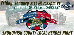 Everett Silvertips Heroes Night