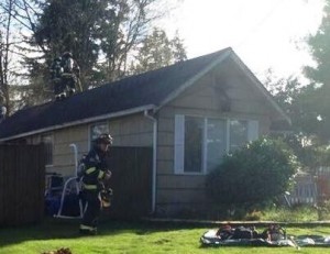 Everett, WA attic fire