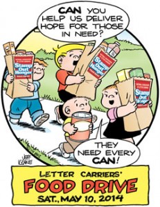 Letter carrier food drive