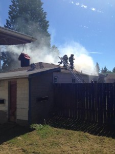 Holly Road deck fire