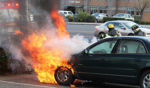 car fire