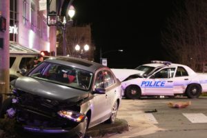 police car crash