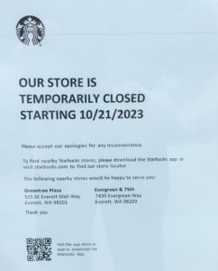 Starbucks closing